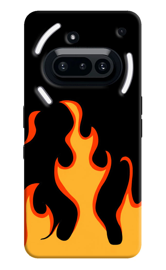 Fired Up – Black Nothing Phone 3A Hard Case Back Cover by Casekaro