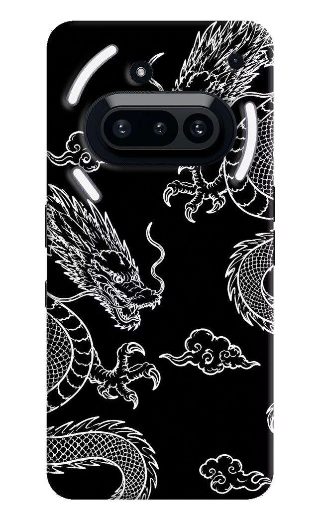 Twin Dragons Nothing Phone 3A Hard Case Back Cover by Casekaro