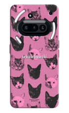 Pink Cats Nothing Phone 3A Hard Case Back Cover by Casekaro