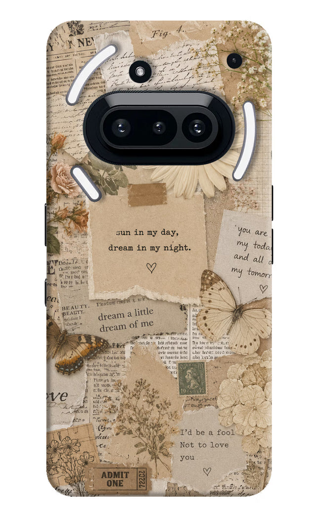 Vintage case Nothing Phone 3A Hard Case Back Cover by Casekaro