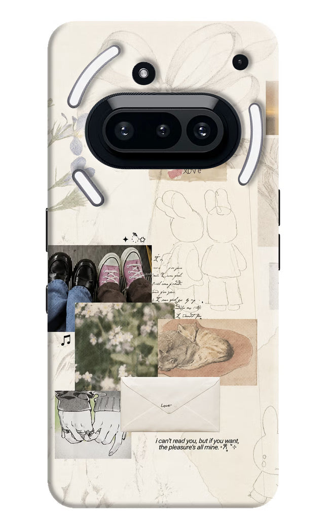 Soft Aesthetic Nothing Phone 3A Hard Case Back Cover by Casekaro