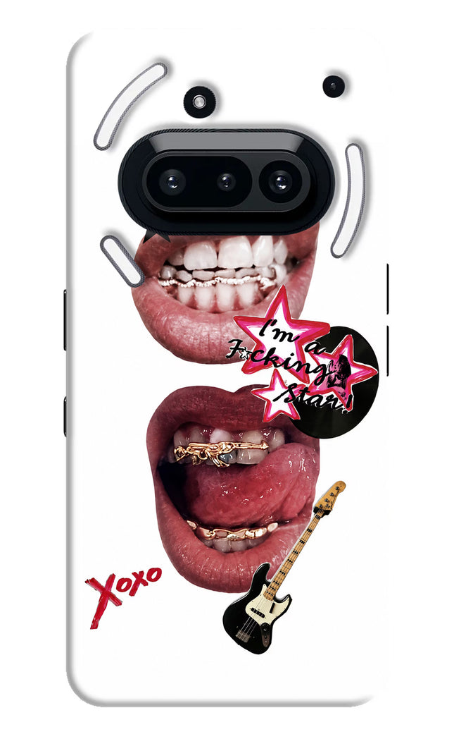 Rockstar Nothing Phone 3A Hard Case Back Cover by Casekaro