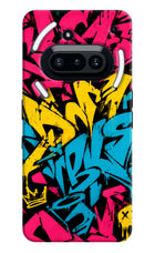 Graffiti Vibe Nothing Phone 3A Hard Case Back Cover by Casekaro