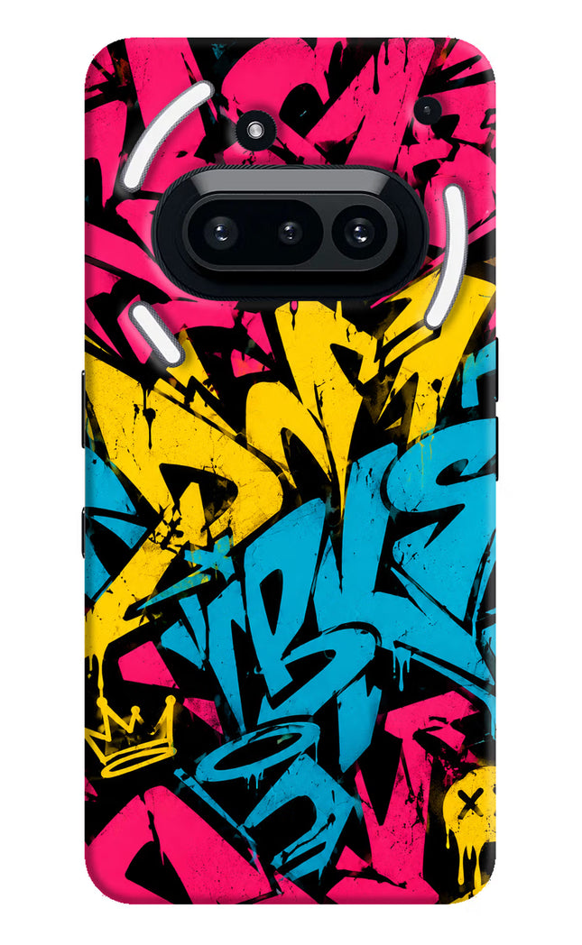 Graffiti Vibe Nothing Phone 3A Hard Case Back Cover by Casekaro