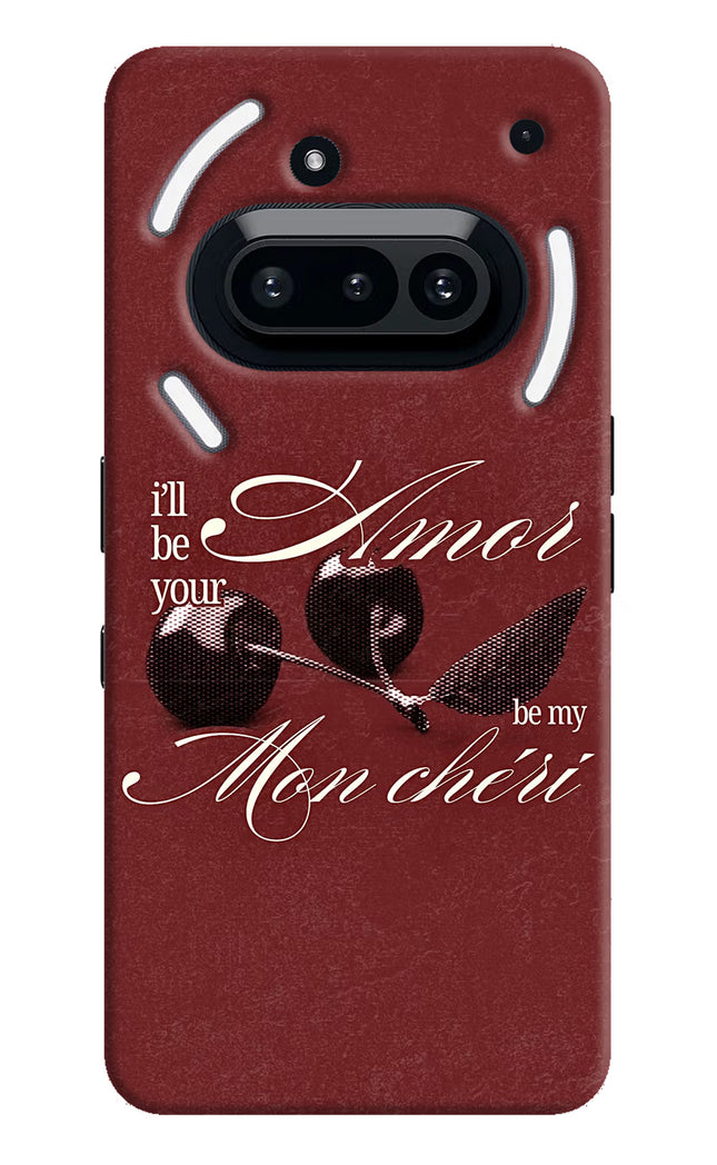 Velvet Cherry Nothing Phone 3A Hard Case Back Cover by Casekaro