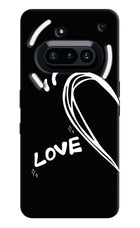Love Line Nothing Phone 3A Hard Case Back Cover by Casekaro