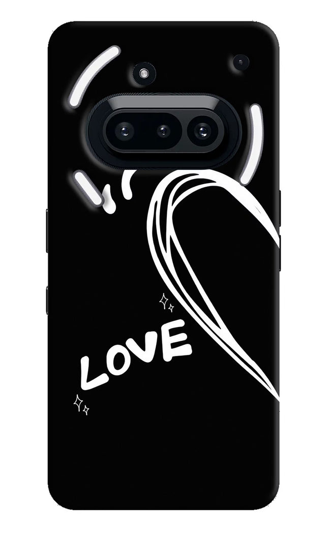 Love Line Nothing Phone 3A Hard Case Back Cover by Casekaro
