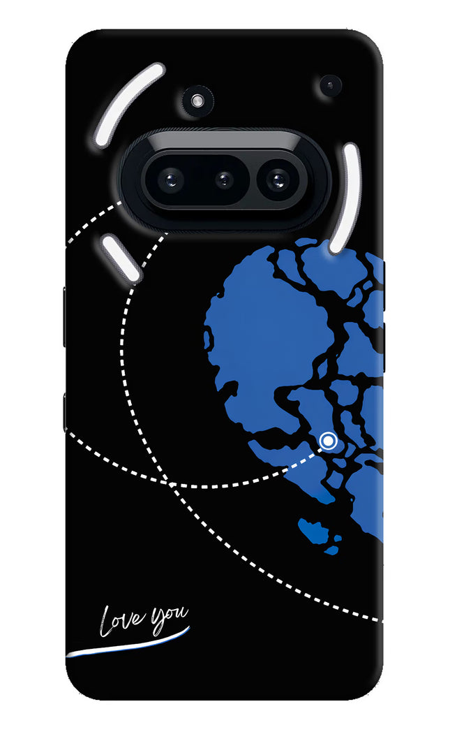 Love Orbit Nothing Phone 3A Hard Case Back Cover by Casekaro