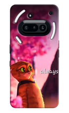 Always Cat Nothing Phone 3A Hard Case Back Cover by Casekaro