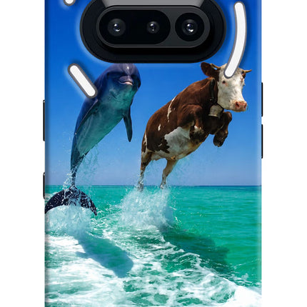 Dolphin vs Cow Nothing Phone 3A Hard Case Back Cover by Casekaro