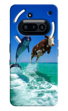 Dolphin vs Cow Nothing Phone 3A Hard Case Back Cover by Casekaro