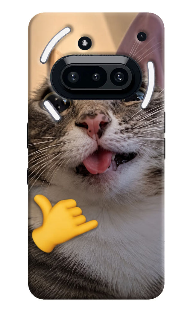 Silly Cat Call Nothing Phone 3A Hard Case Back Cover by Casekaro