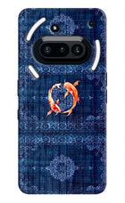 Koi Blue Nothing Phone 3A Hard Case Back Cover by Casekaro
