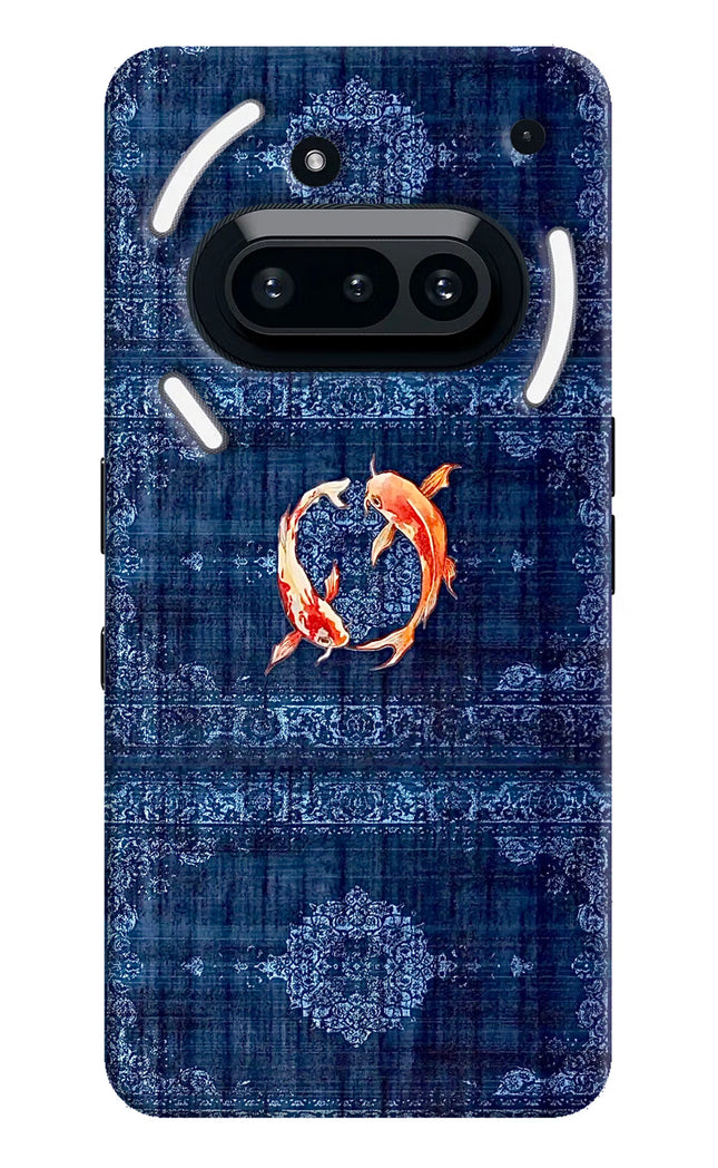 Koi Blue Nothing Phone 3A Hard Case Back Cover by Casekaro