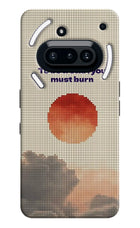 Pixel Sun Nothing Phone 3A Hard Case Back Cover by Casekaro