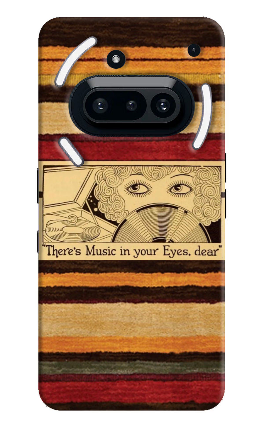 Vinyl Stripes Nothing Phone 3A Back Cover, Hard case