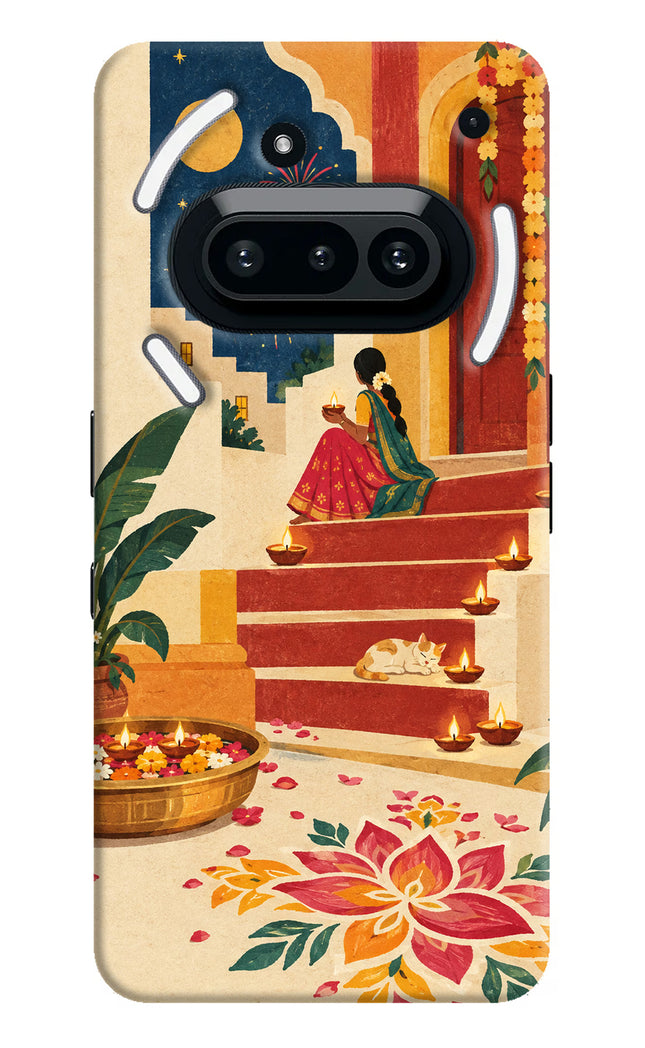 Diwali Rangoli Nothing Phone 3A Hard Case Back Cover by Casekaro
