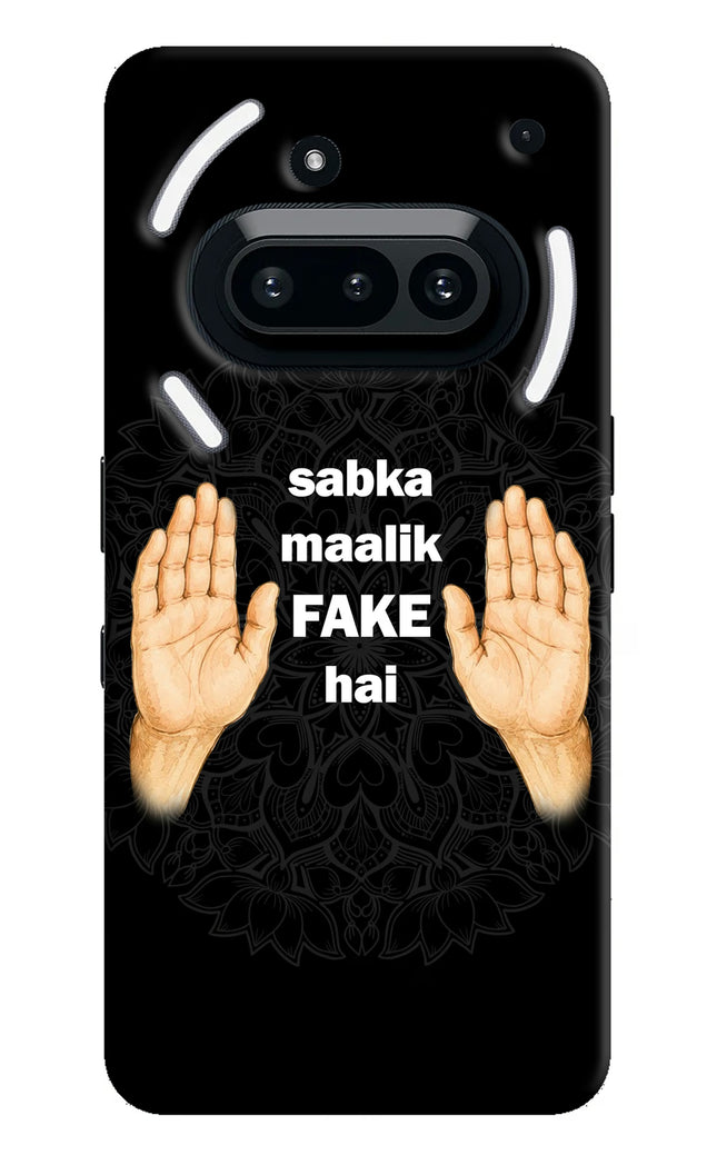 Sabka Malik Fake Nothing Phone 3A Hard Case Back Cover by Casekaro