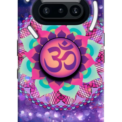 Om Purple Nothing Phone 3A Pop Case by Casekaro