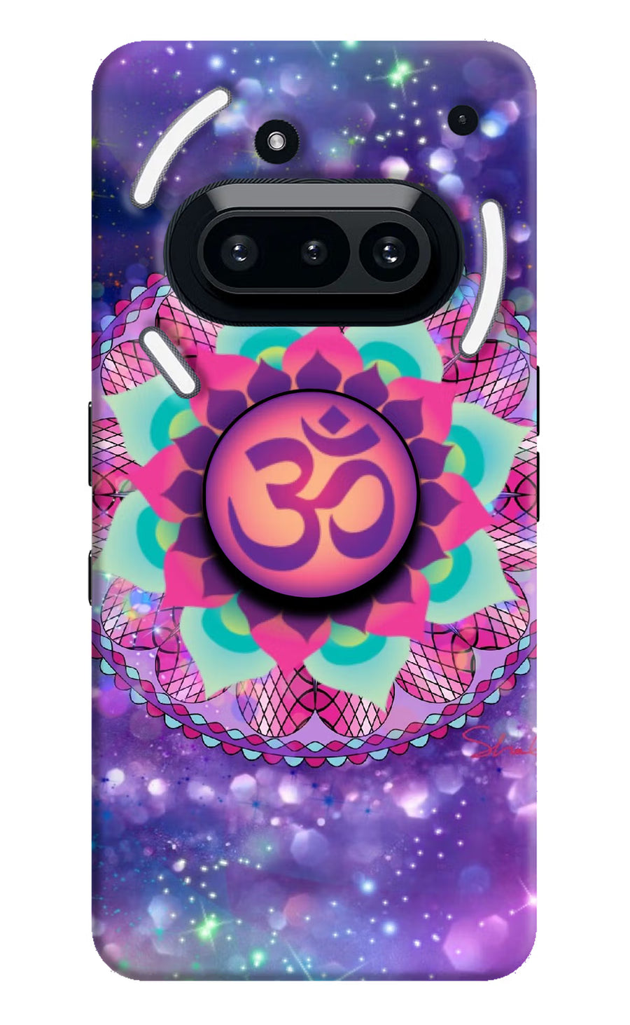 Om Purple Nothing Phone 3A Pop Case, Hard case