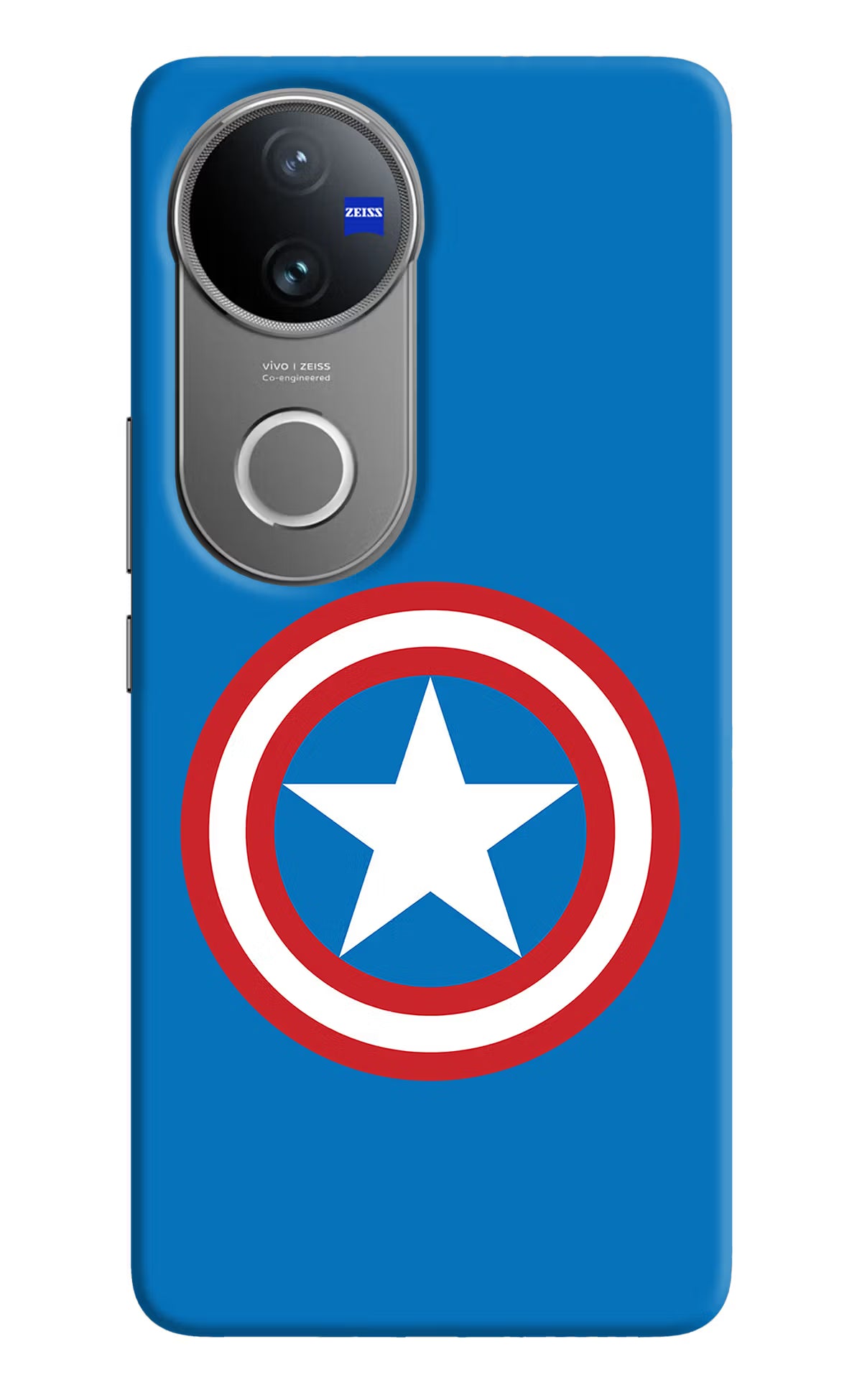 Captain America Logo Vivo V50 5G Hard Case Back Cover by Casekaro