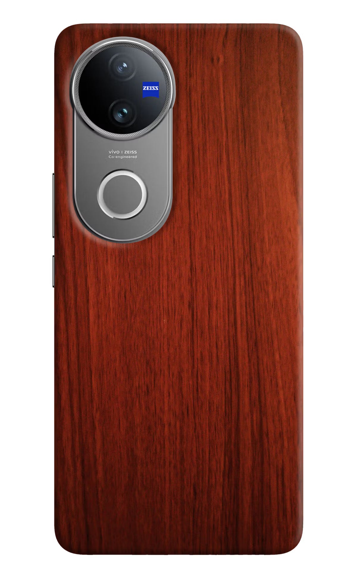 Wooden Plain Pattern Vivo V50 5G Hard Case Back Cover by Casekaro