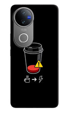 Coffee Vivo V50 5G Hard Case Back Cover by Casekaro