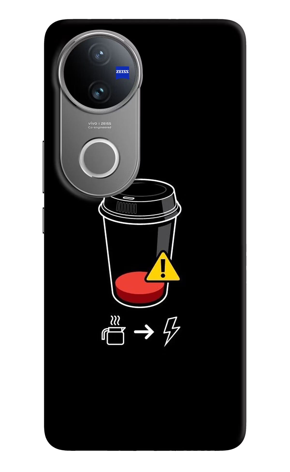 Coffee Vivo V50 5G Hard Case Back Cover by Casekaro