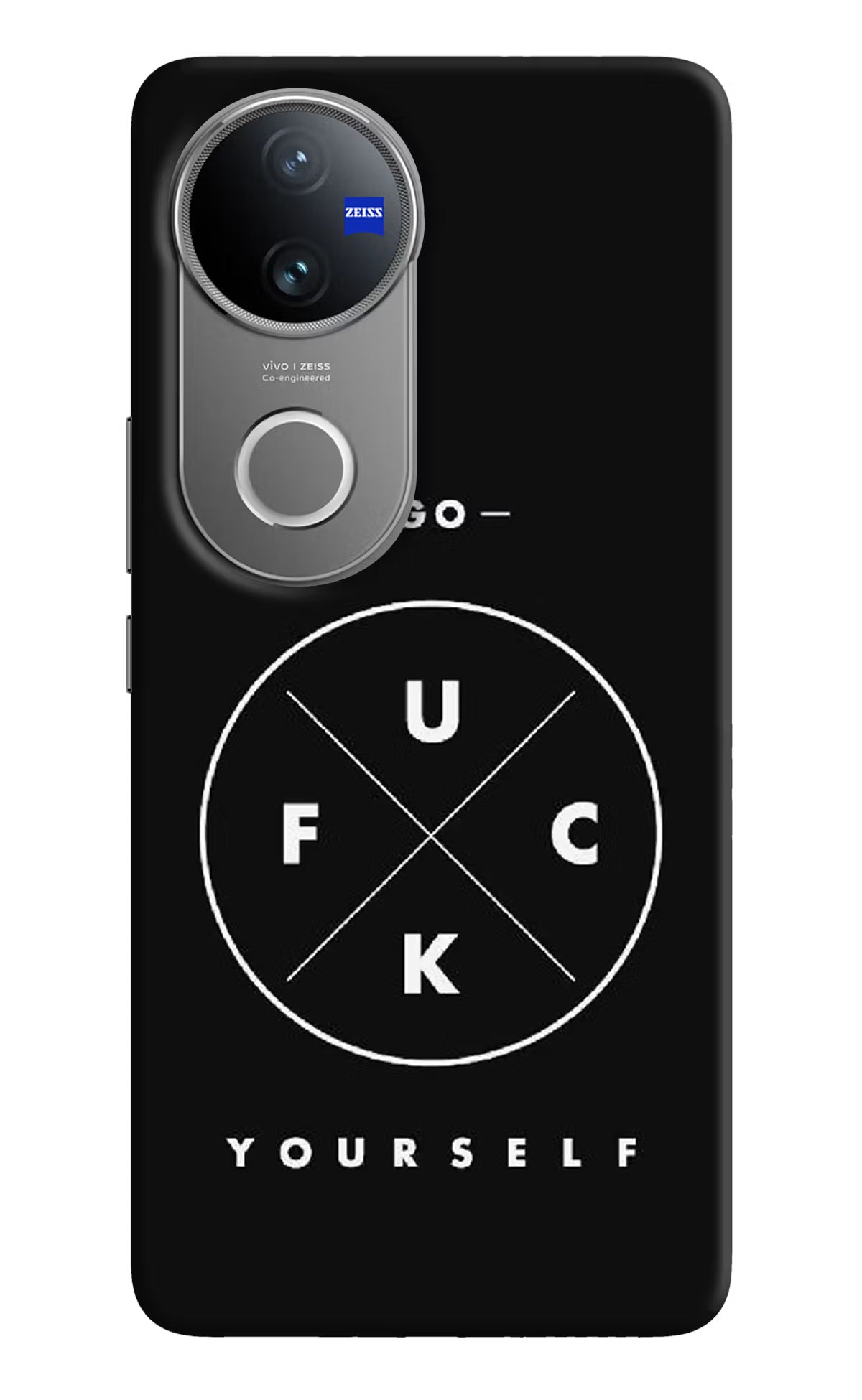 Go Fuck Yourself Vivo V50 5G Hard Case Back Cover by Casekaro