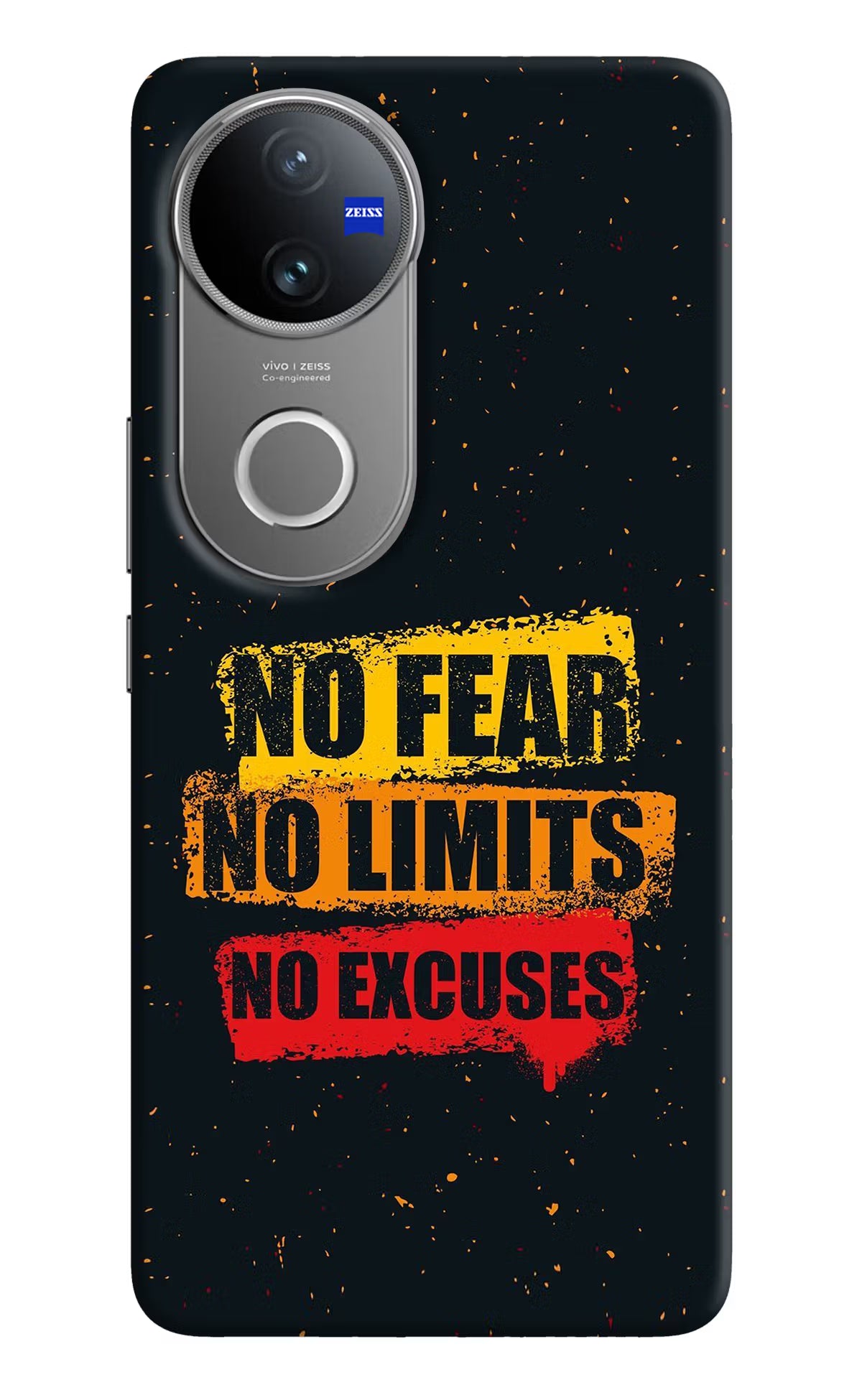 No Fear No Limits No Excuse Vivo V50 5G Hard Case Back Cover by Casekaro