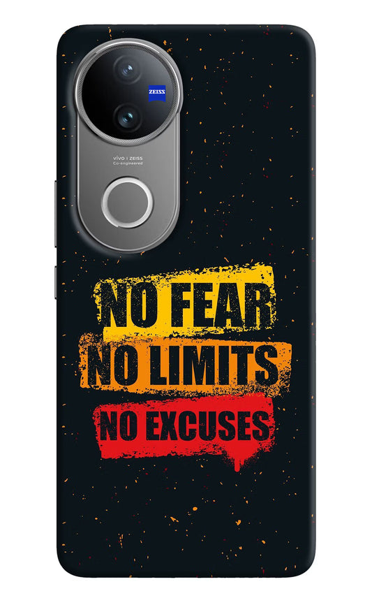 No Fear No Limits No Excuse Vivo V50 5G Hard Case Back Cover by Casekaro