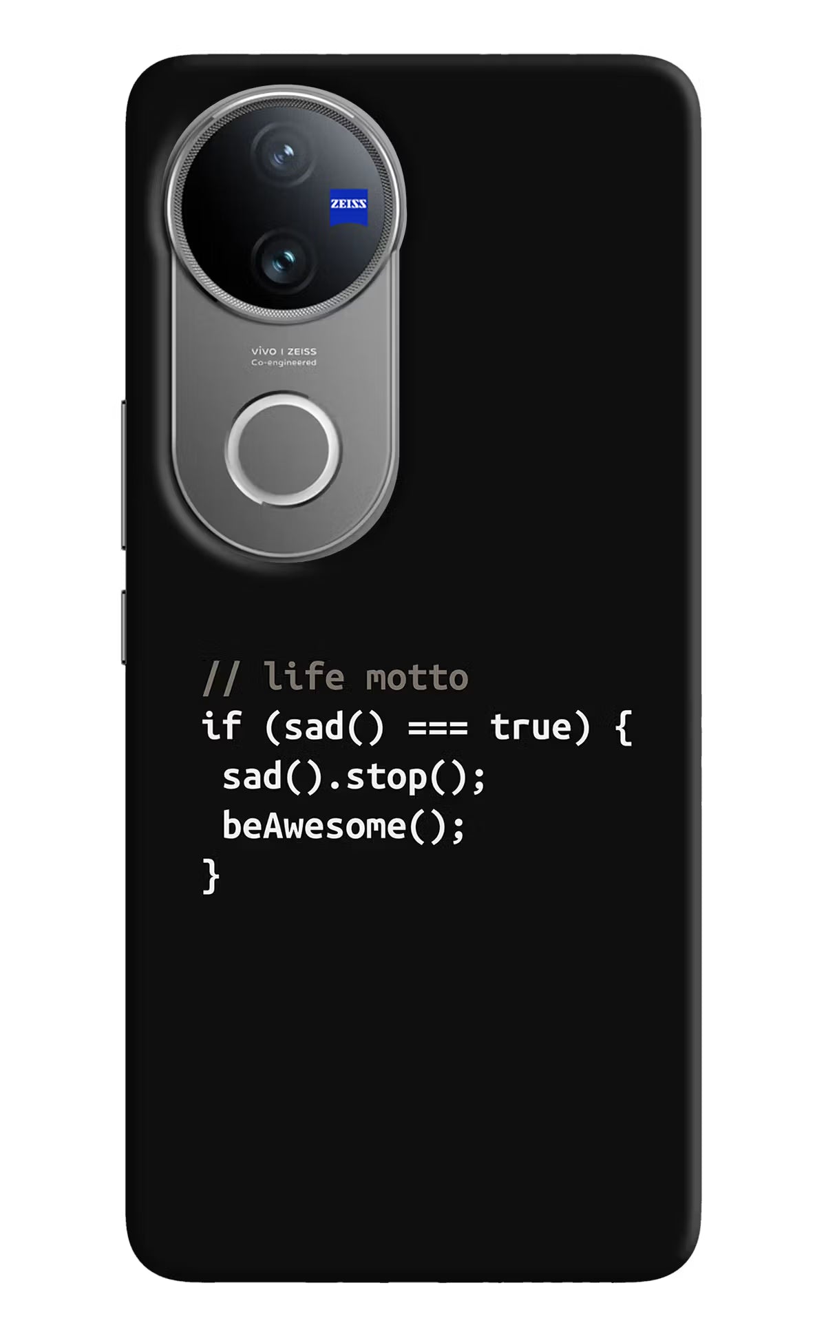 Life Motto Code Vivo V50 5G Hard Case Back Cover by Casekaro