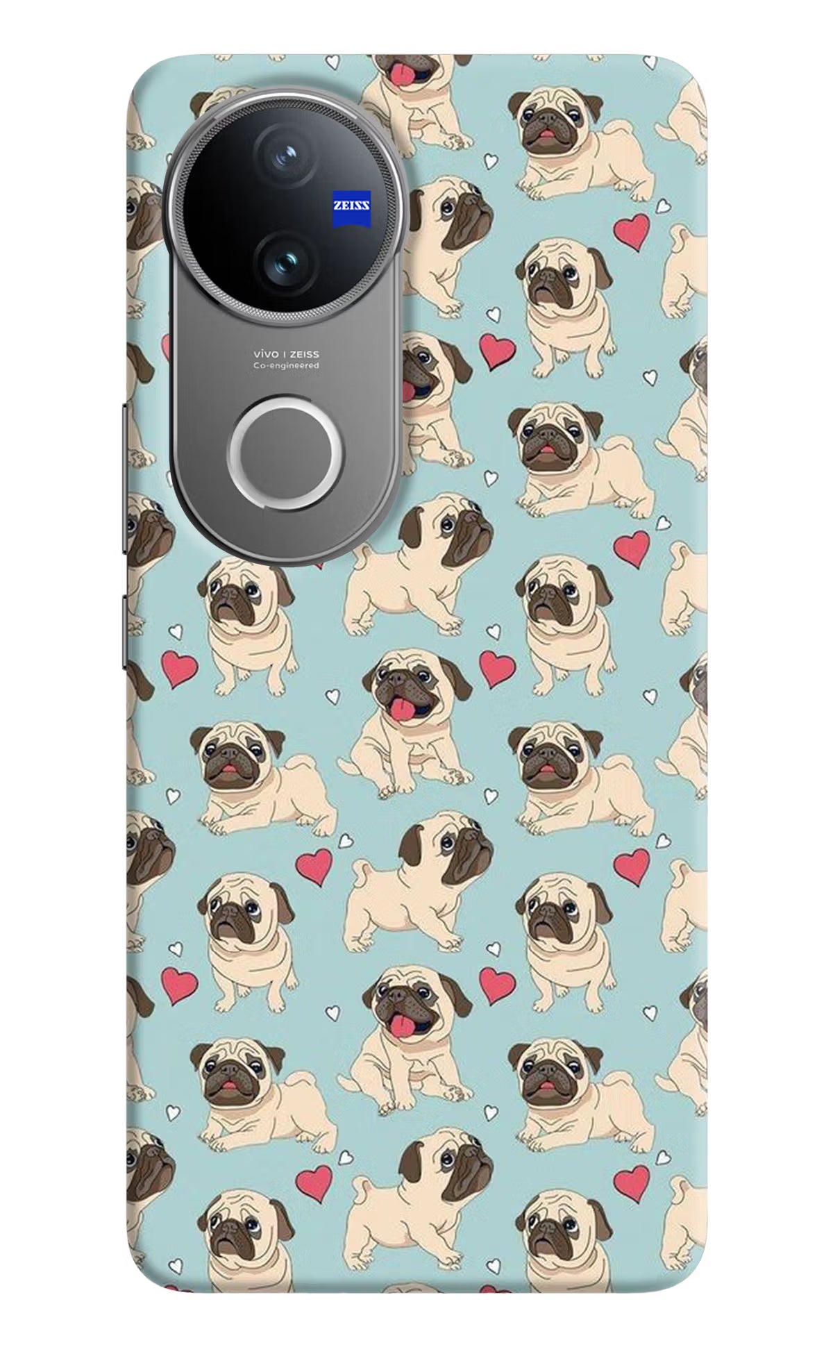 Pug Dog Vivo V50 5G Hard Case Back Cover by Casekaro