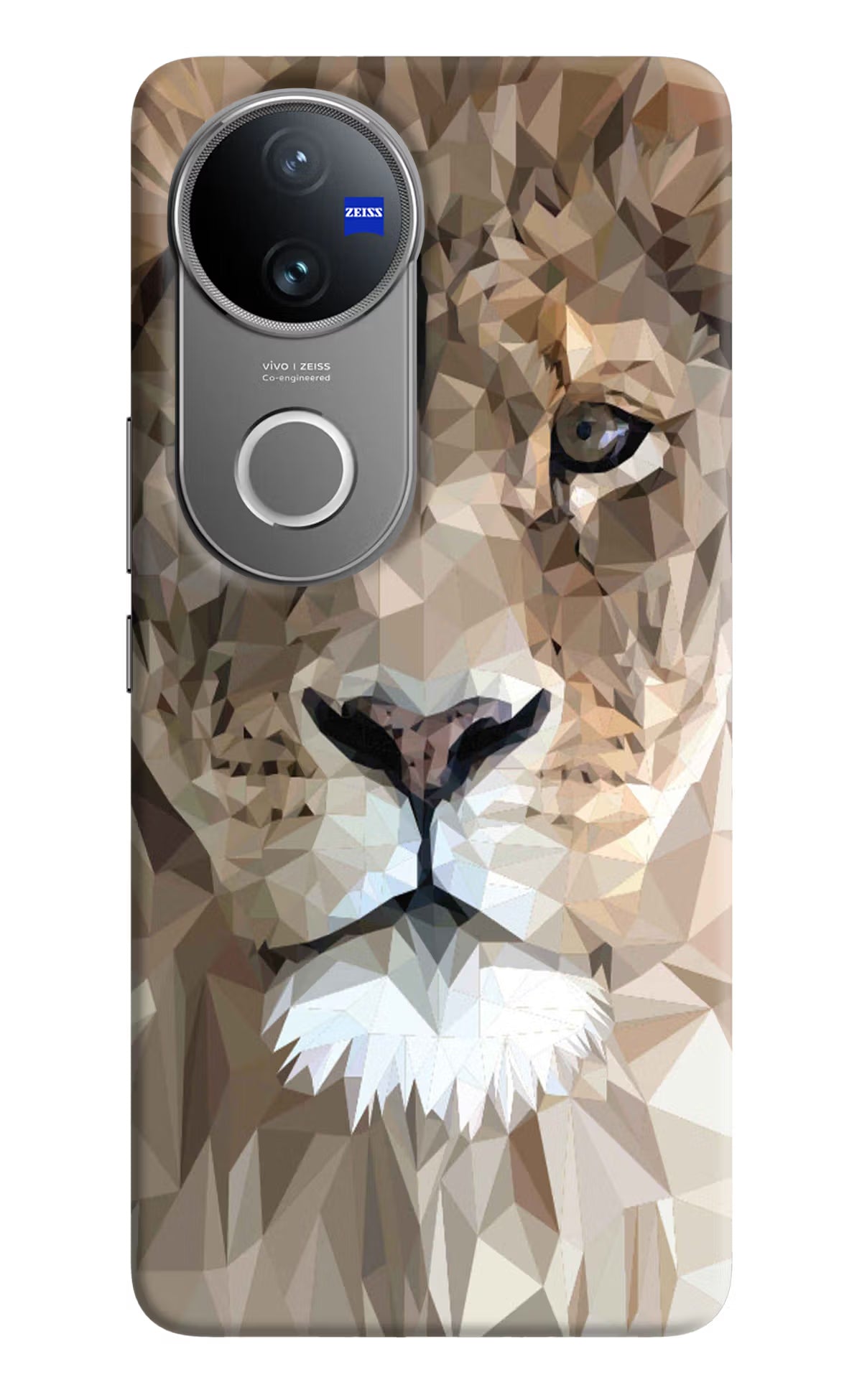 Lion Art Vivo V50 5G Hard Case Back Cover by Casekaro