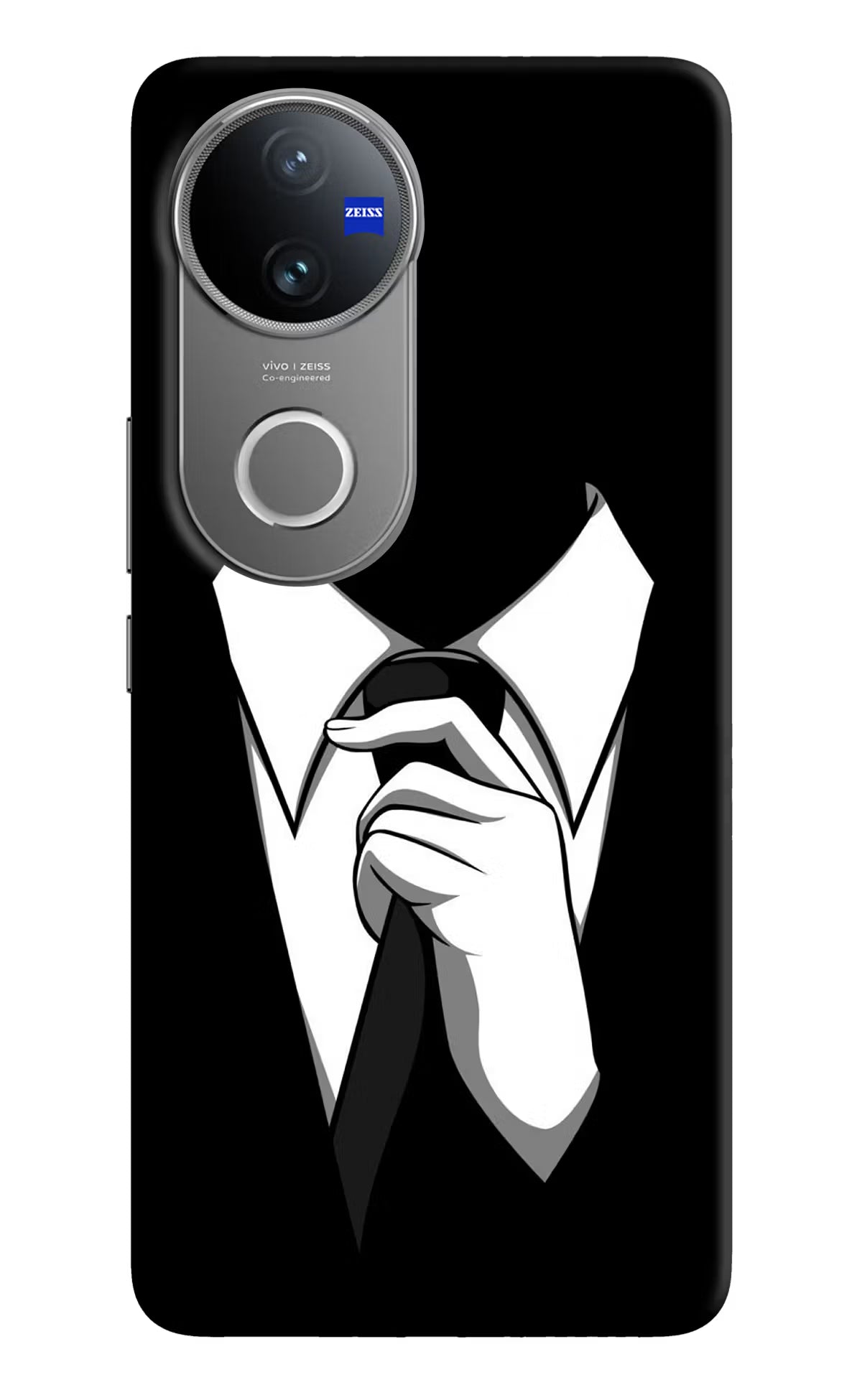 Black Tie Vivo V50 5G Hard Case Back Cover by Casekaro