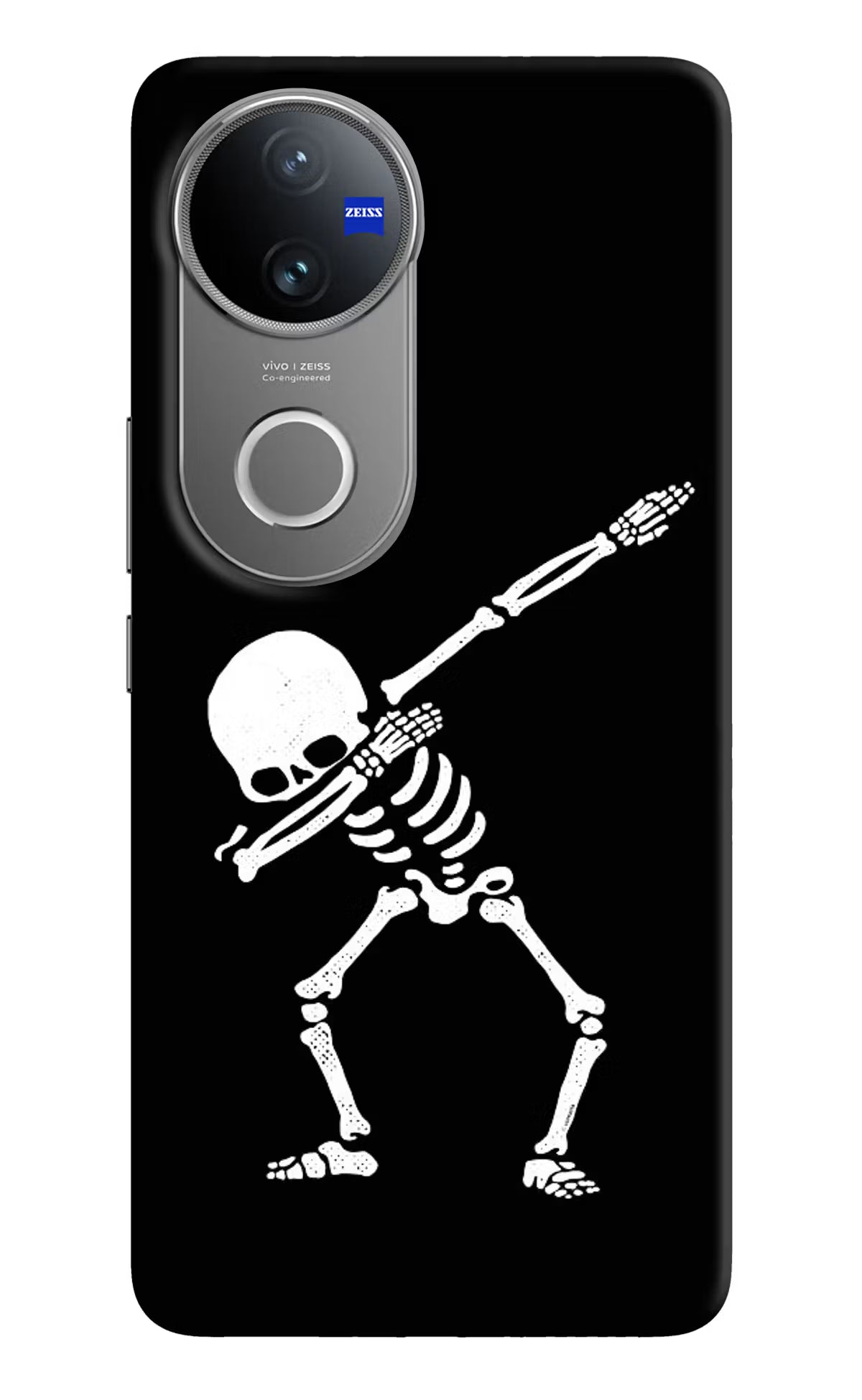 Dabbing Skeleton Art Vivo V50 5G Hard Case Back Cover by Casekaro
