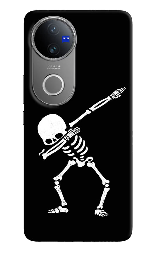Dabbing Skeleton Art Vivo V50 5G Hard Case Back Cover by Casekaro