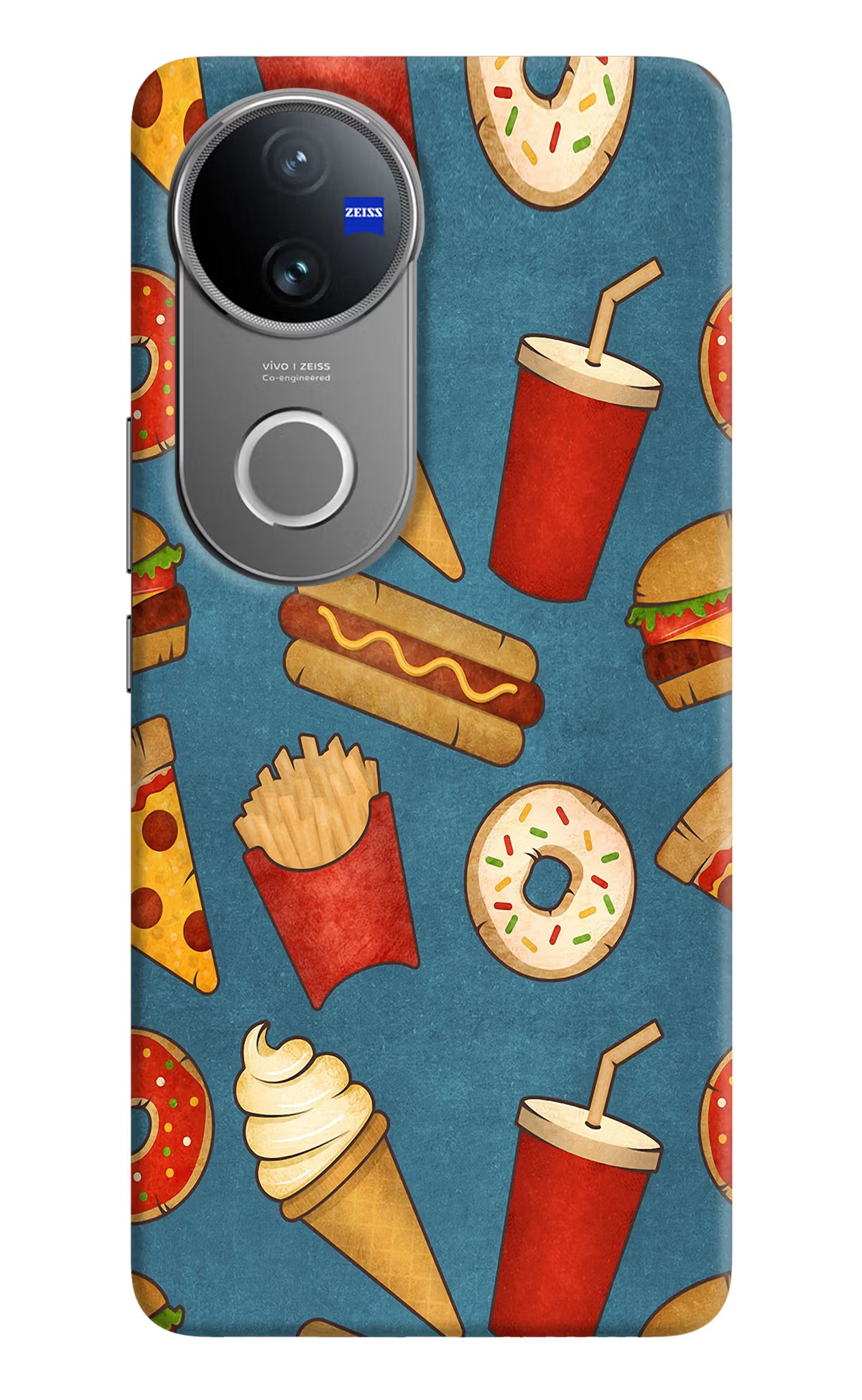 Foodie Vivo V50 5G Hard Case Back Cover by Casekaro