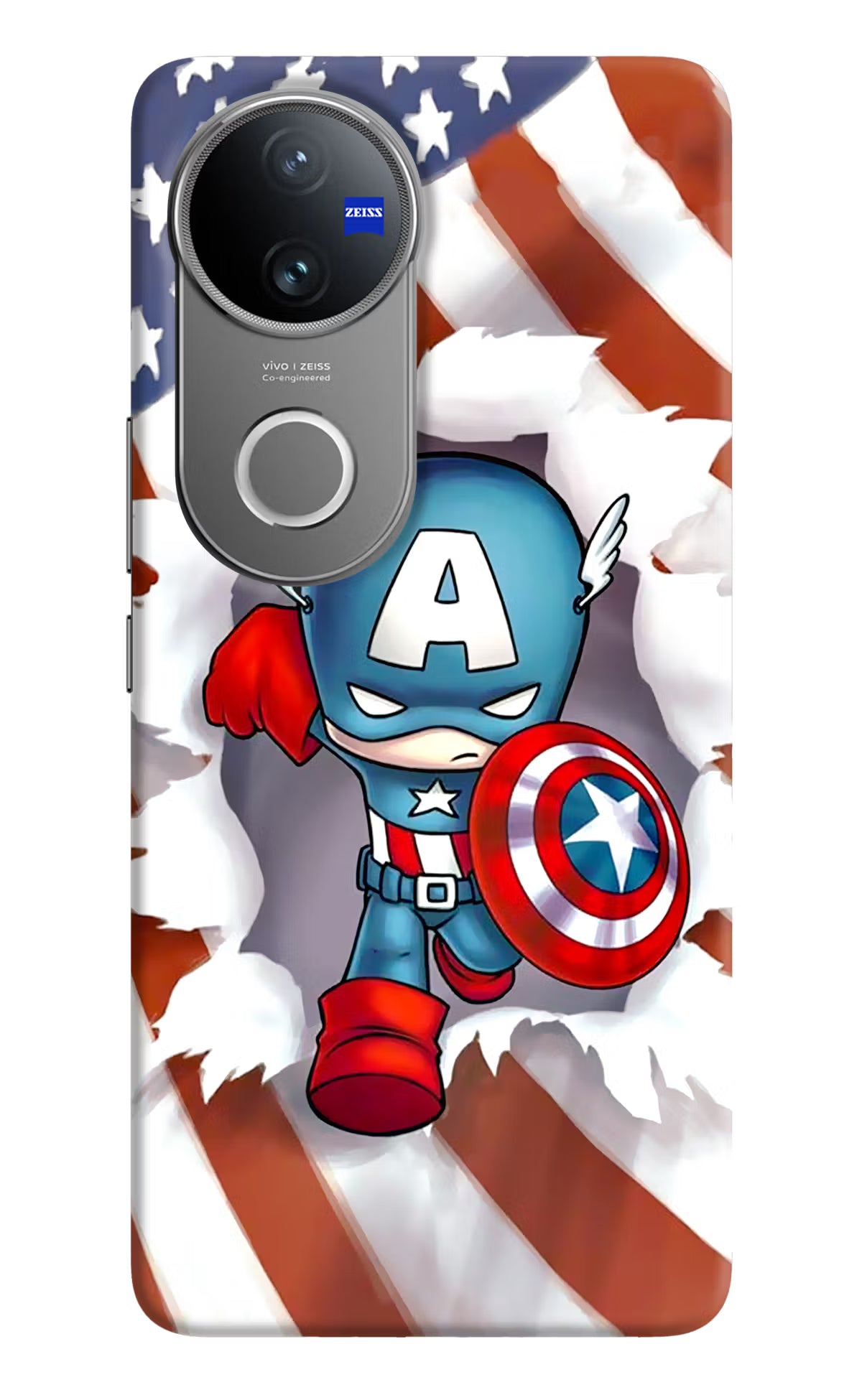 Captain America Vivo V50 5G Hard Case Back Cover by Casekaro