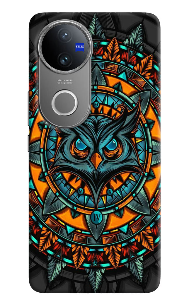 Angry Owl Art Vivo V50 5G Hard Case Back Cover by Casekaro