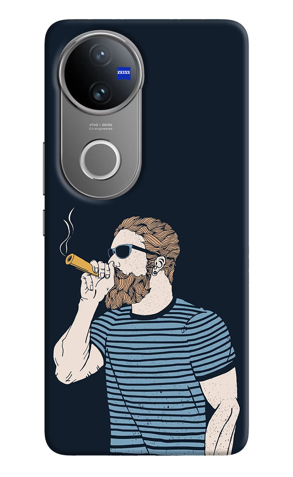 Smoking Vivo V50 5G Hard Case Back Cover by Casekaro