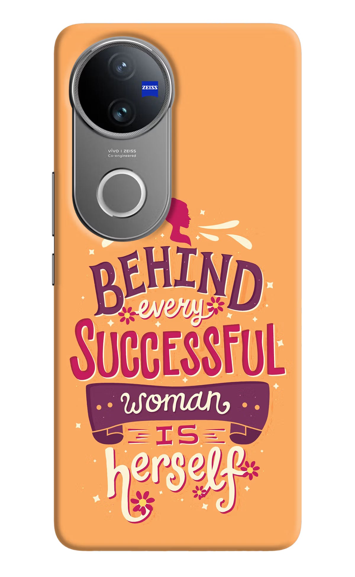 Behind Every Successful Woman There Is Herself Vivo V50 5G Hard Case Back Cover by Casekaro