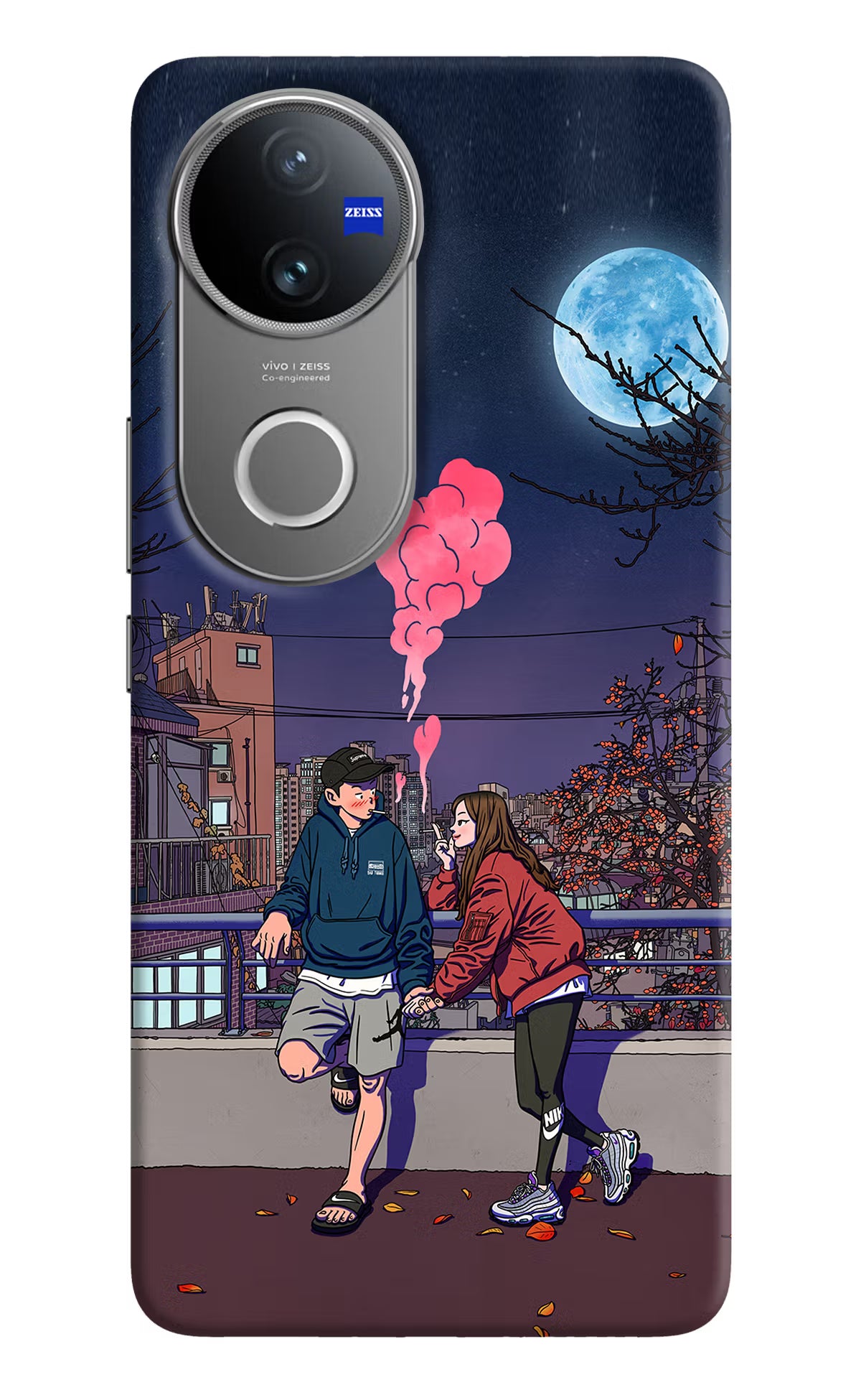 Chilling Couple Vivo V50 5G Hard Case Back Cover by Casekaro
