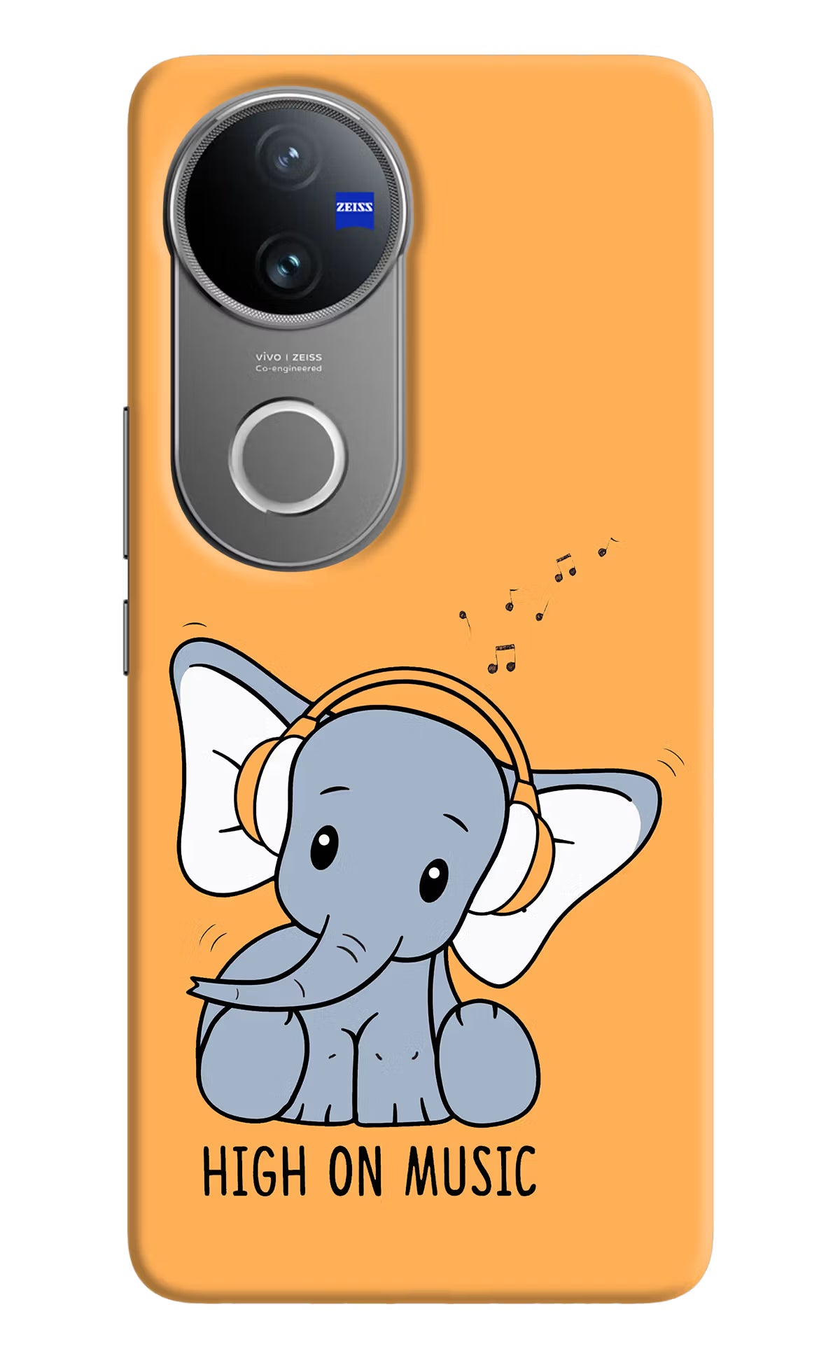 High On Music Vivo V50 5G Hard Case Back Cover by Casekaro