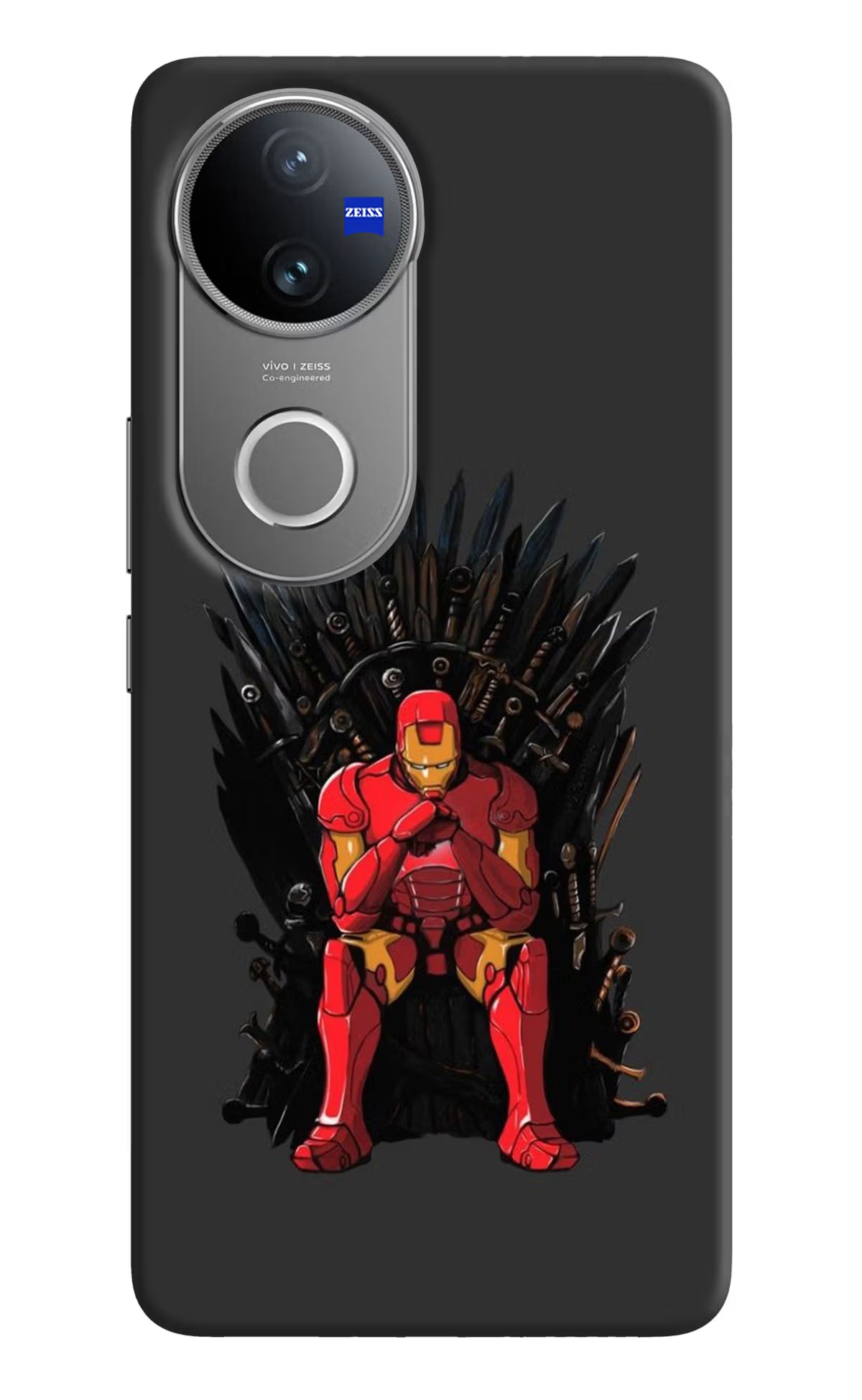 Ironman Throne Vivo V50 5G Hard Case Back Cover by Casekaro