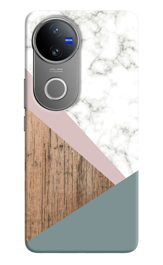 Marble wood Abstract Vivo V50 5G Hard Case Back Cover by Casekaro