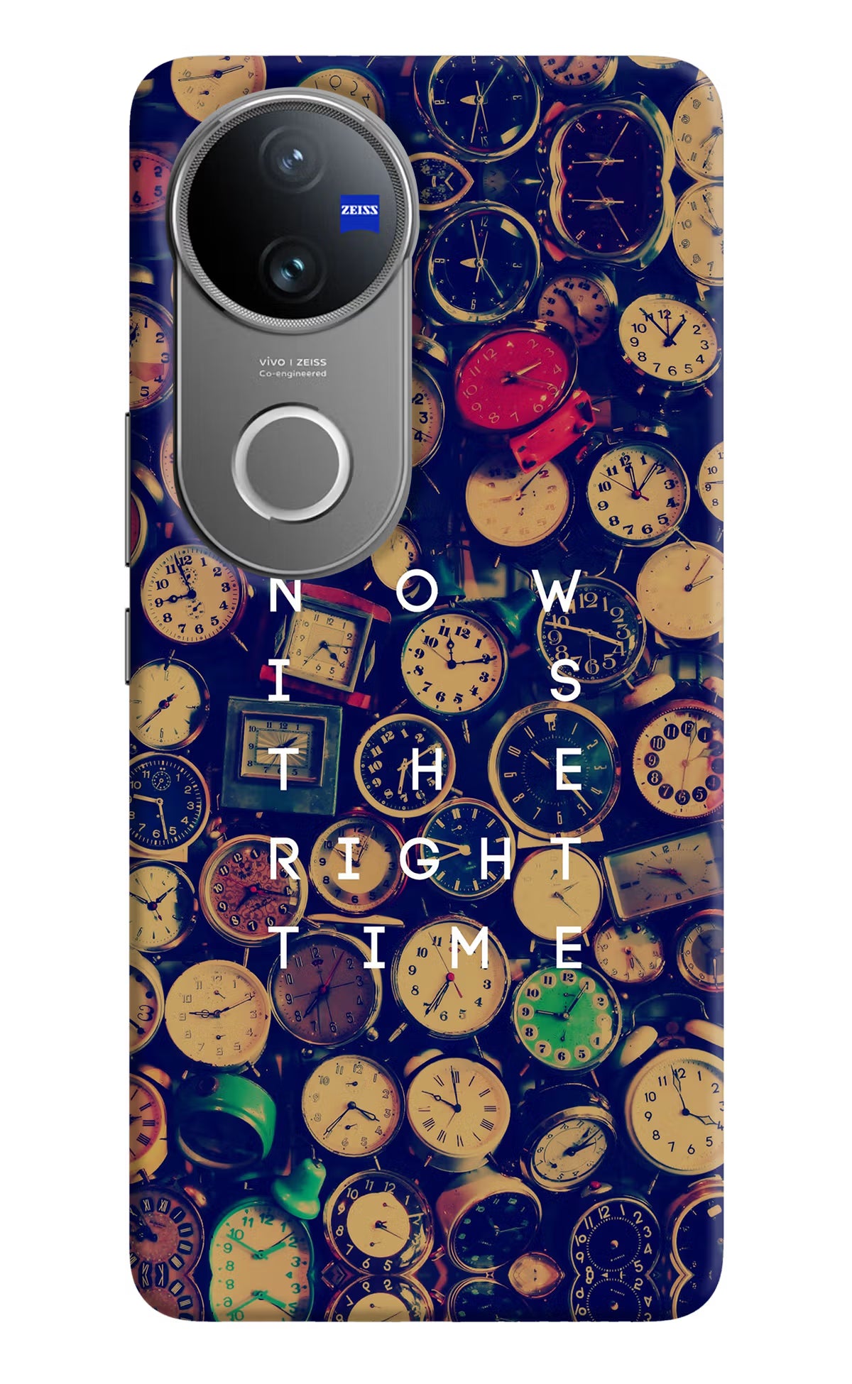 Now is the Right Time Quote Vivo V50 5G Hard Case Back Cover by Casekaro