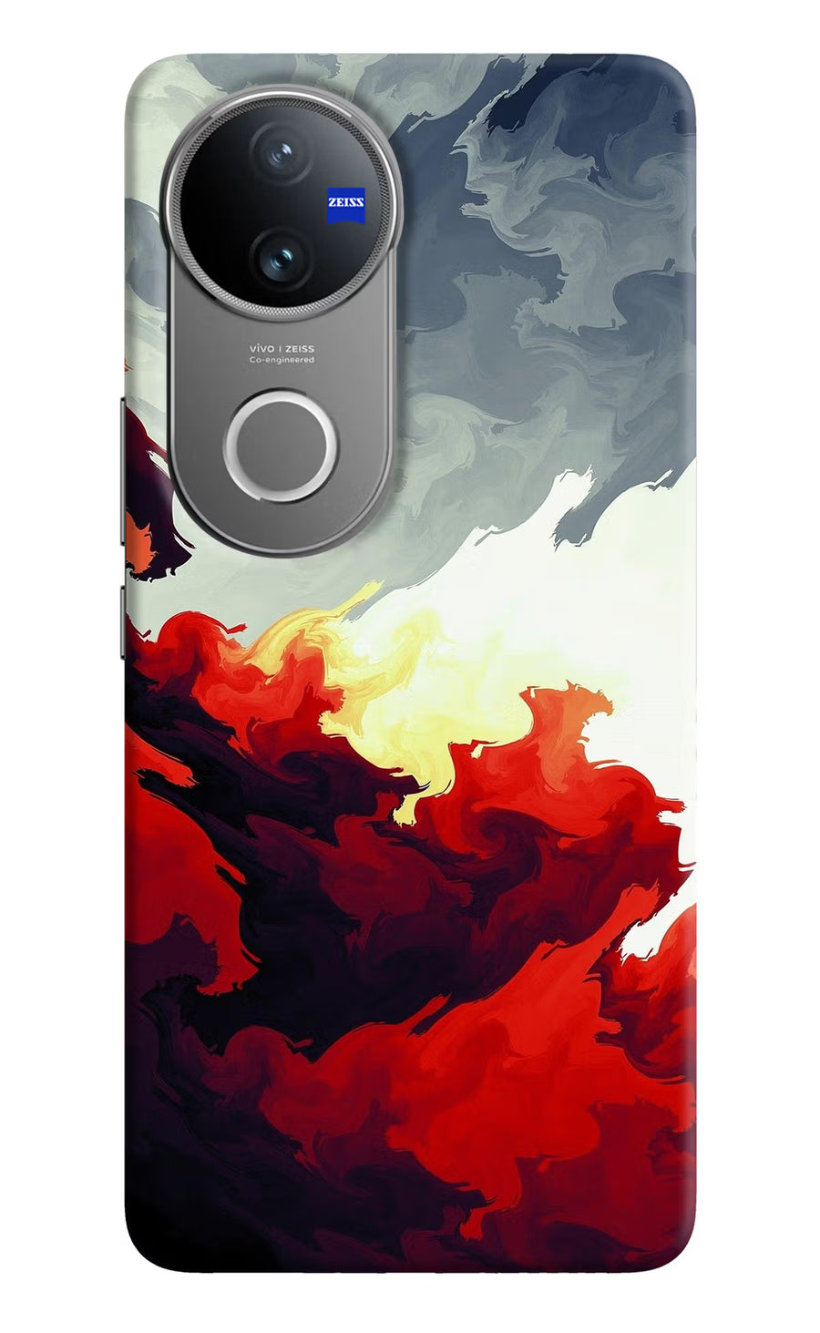 Fire Cloud Vivo V50 5G Back Cover, Hard case