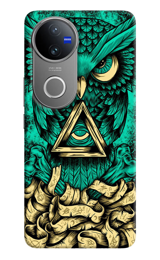 Green Owl Vivo V50 5G Hard Case Back Cover by Casekaro