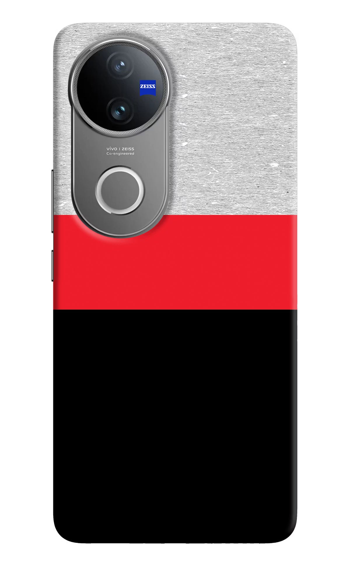 Tri Color Pattern Vivo V50 5G Hard Case Back Cover by Casekaro